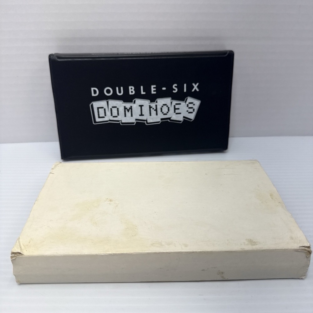 Double Six Dominoes Set with Black Case, Box‎ Sleeve, Games